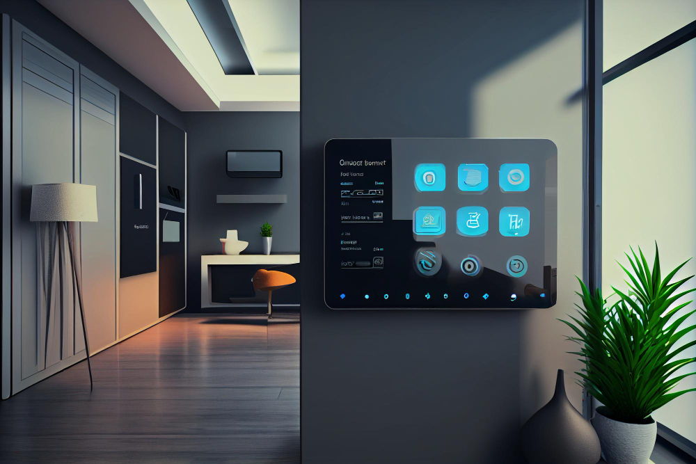 Full home automation system installation in a single-family villa.